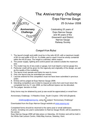 Cover Community News 2008 Anniversary Challenge