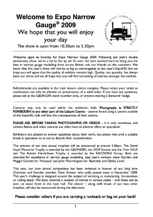 Cover Community News 2009 Programme