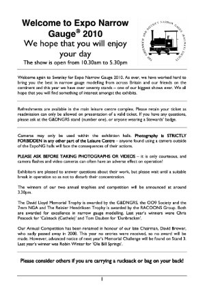 Cover Community News 2010 Programme