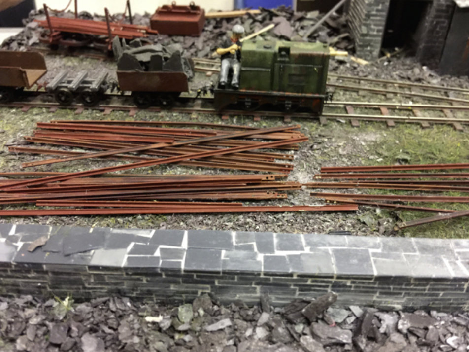 Runner up - model of a Welsh slate quarry railway being dismantled - The scrapman cometh by Pete Wilson