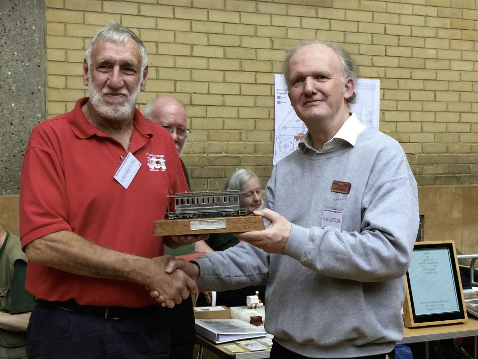Bob Harper is presented the 2016 David Lloyd Trophy by Andrew Burnham