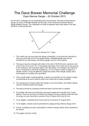Cover Community News 2013 Dave Brewer Memorial Challenge